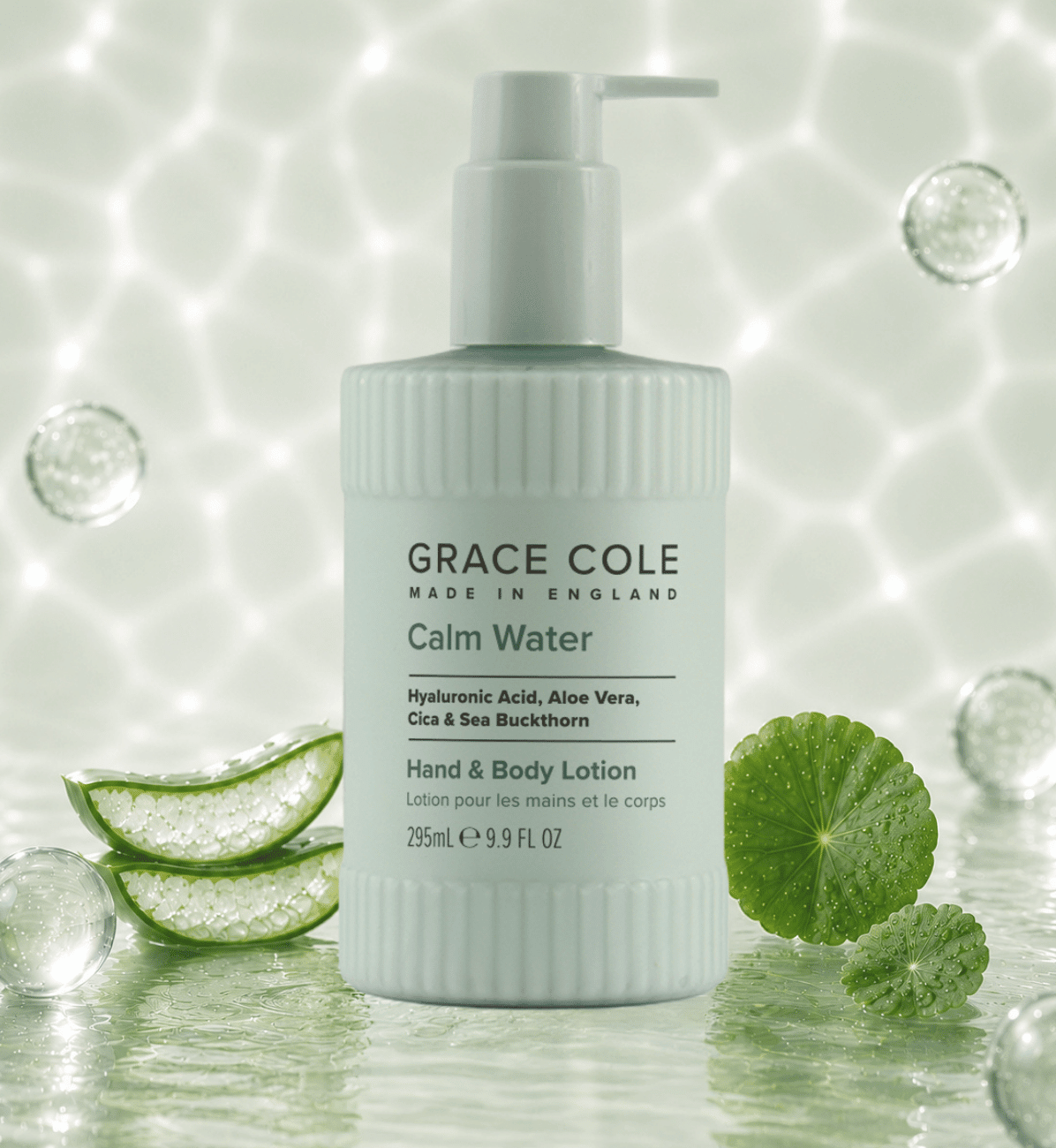 Grace ColeCalm Water. Hydrate & Replenish Hand & Body Lotion