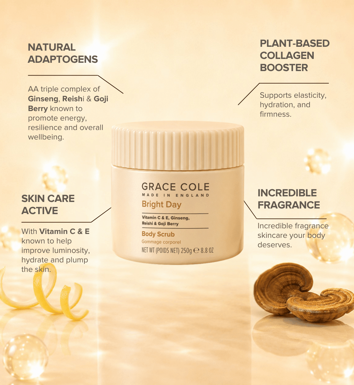Grace ColeBright Day: Illuminate & Glow Body Scrub