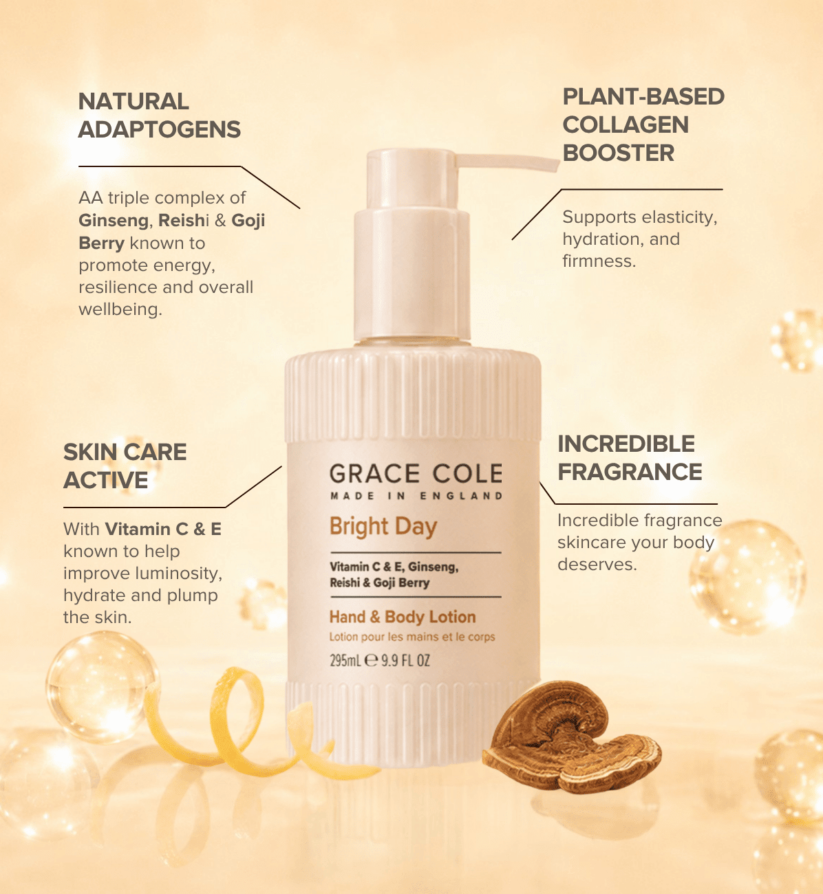 Grace ColeBright Day. Illuminate & Glow Hand & Body Lotion