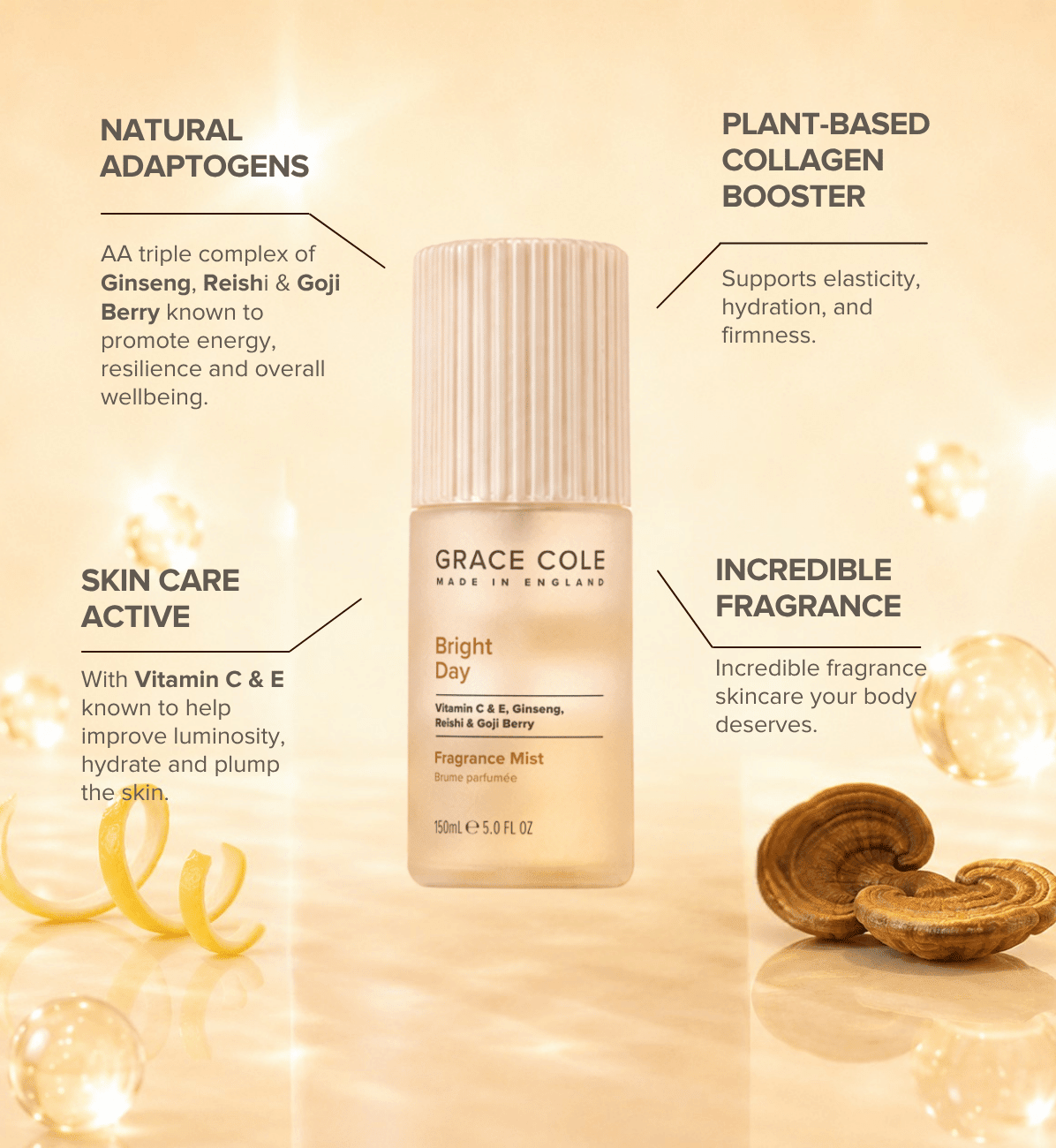 Grace ColeBright Day: Illuminate & Glow Fragrance Mist
