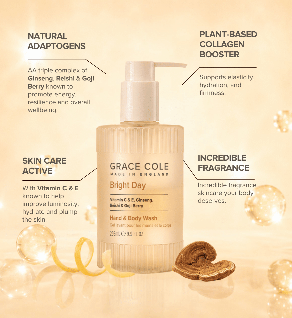 Grace ColeBright Day. Illuminate & Glow Hand & Body Wash