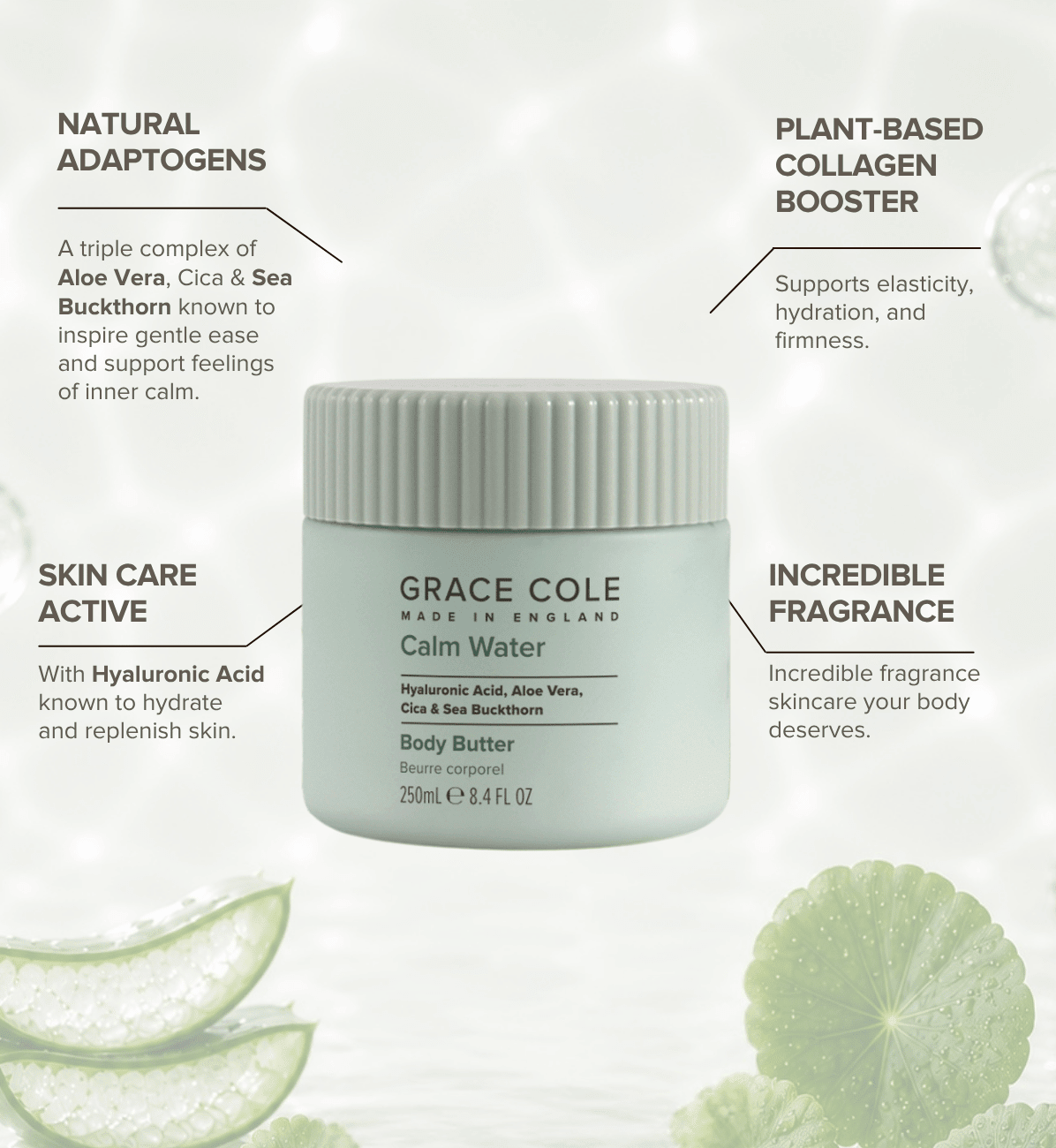 Grace ColeCalm Water. Hydrate & Replenish Body Butter