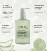 Grace ColeCalm Water. Hydrate & Replenish Hand & Body Wash