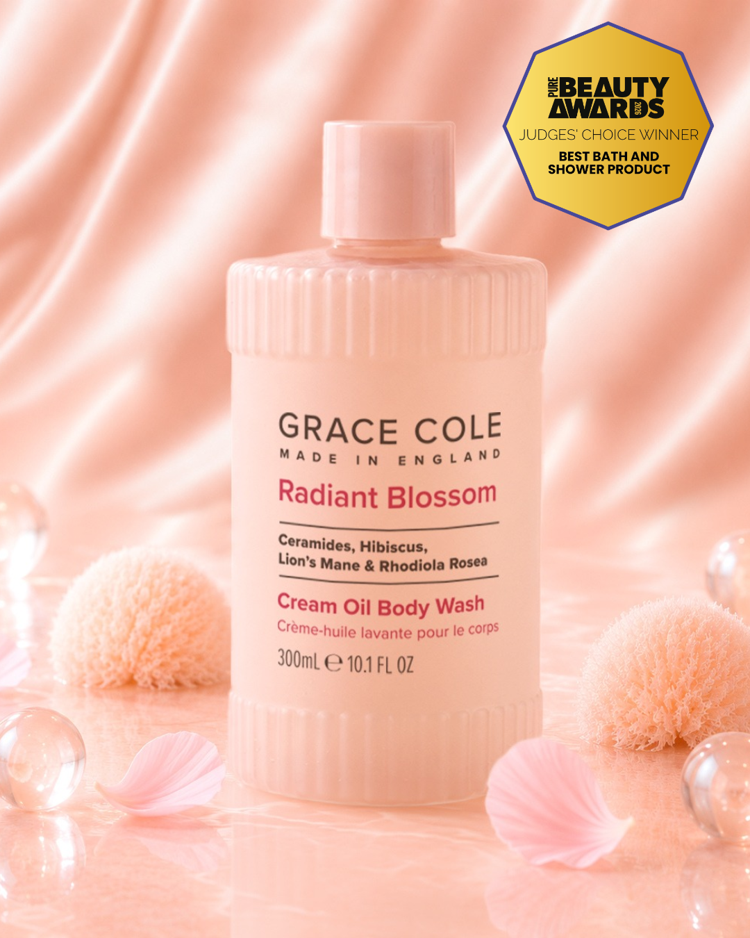 Radiant Blossom. Renew & Restore Cream Oil Body Wash
