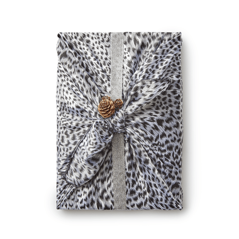 Grace Cole Luxury Furoshiki Gift Wrap - Silky Leopard Print Luxury Gift Sets