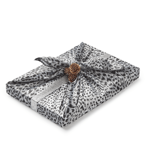Grace Cole Luxury Furoshiki Gift Wrap - Silky Leopard Print Luxury Gift Sets