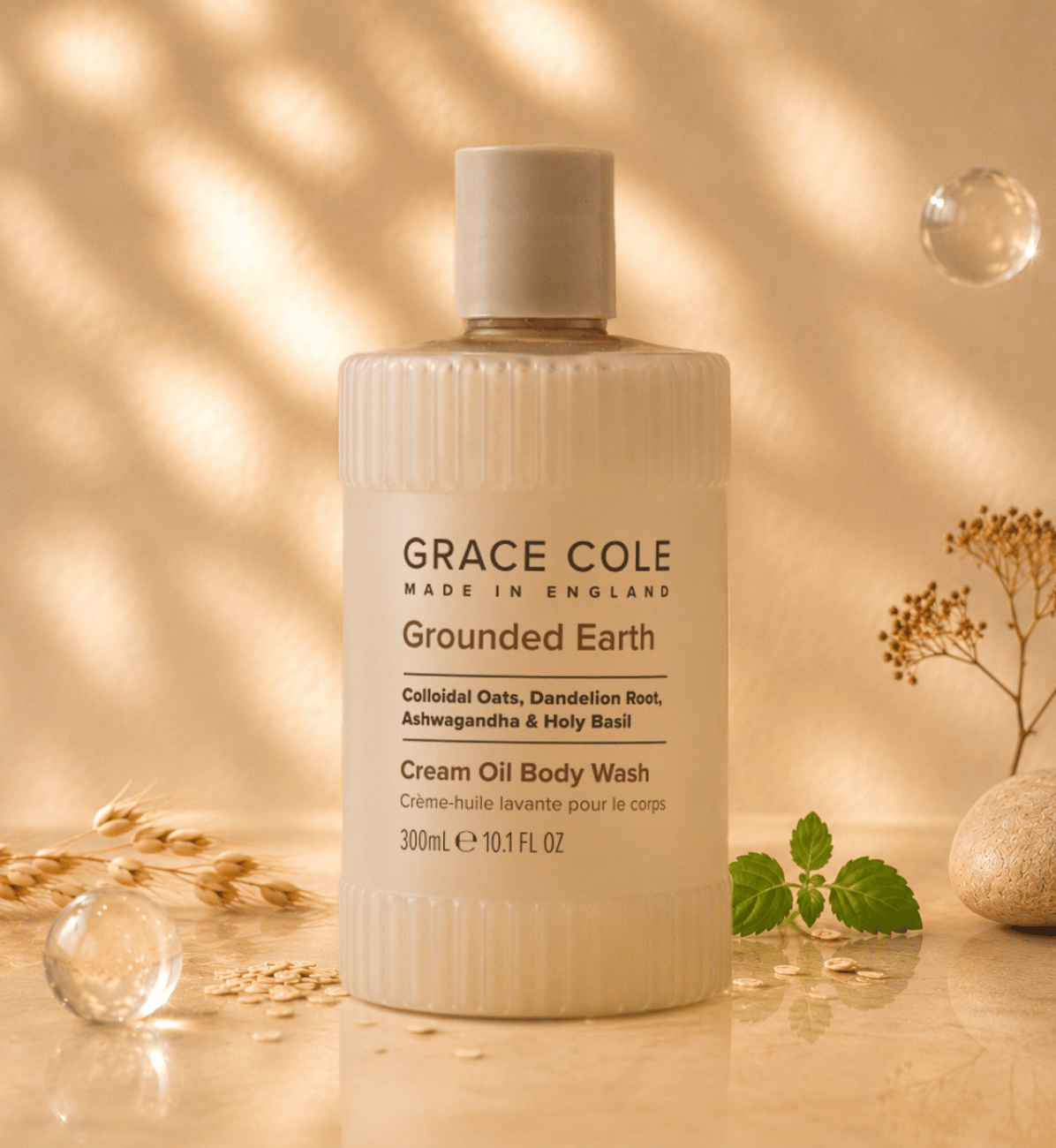 Grounded Earth. Nourish & Protect Cream Oil Body Wash