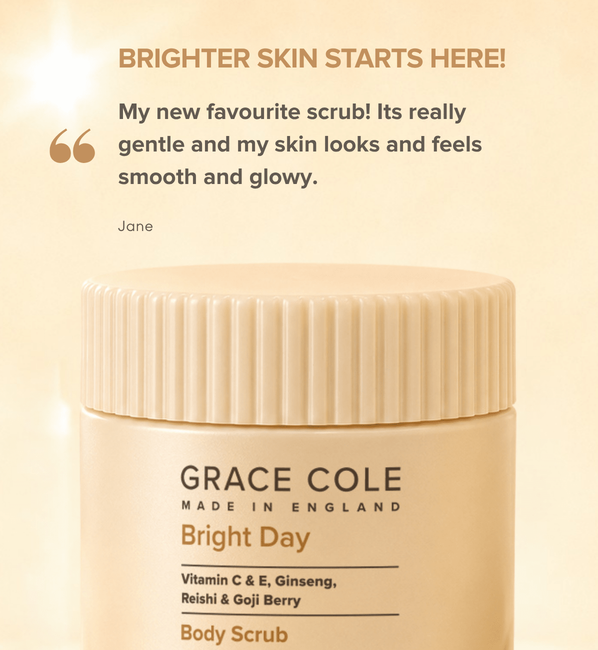 Grace ColeBright Day: Illuminate & Glow Body Scrub