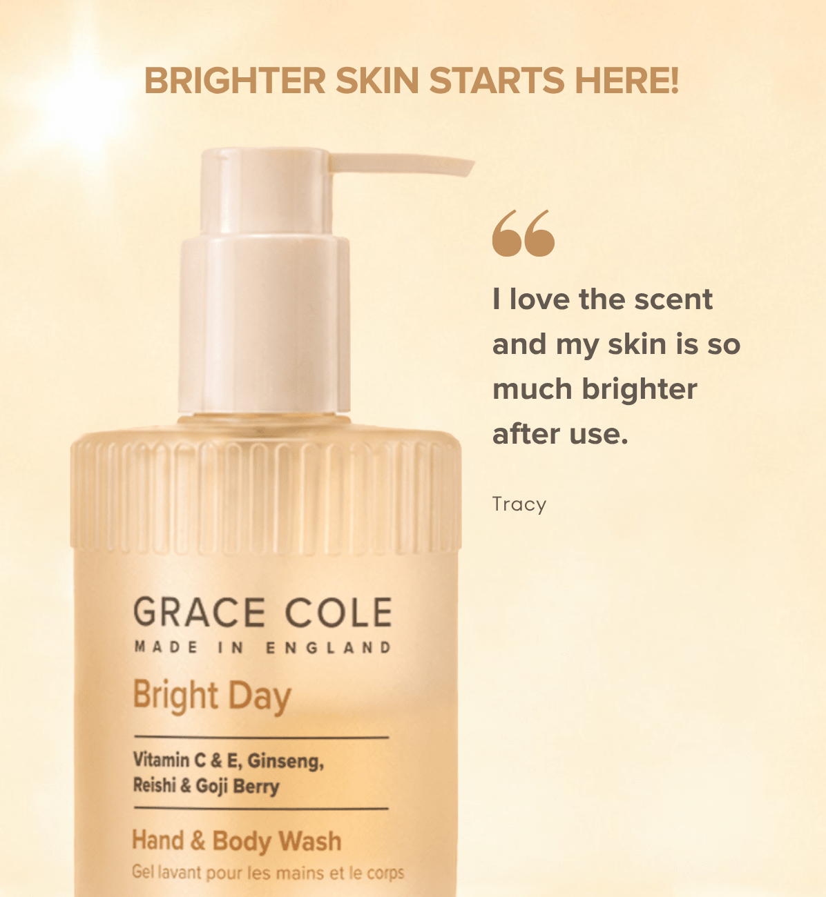 Grace ColeBright Day. Illuminate & Glow Hand & Body Wash