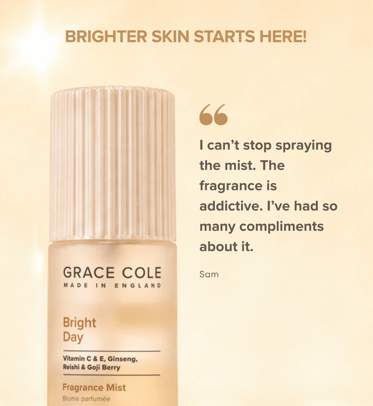 Grace ColeBright Day: Illuminate & Glow Fragrance Mist