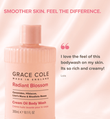 Grace ColeRadiant Blossom. Renew & Restore Cream Oil Body Wash