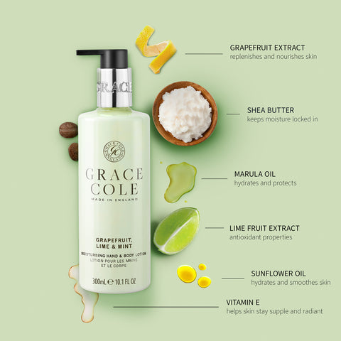Grapefruit, Lime & Mint Moisturising Hand & Body Lotion