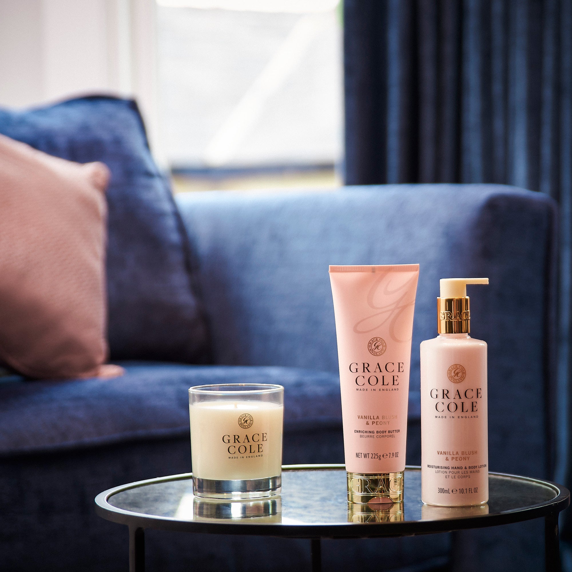 Grace Cole Vanilla Blush & Peony Fragrant Candle Candles