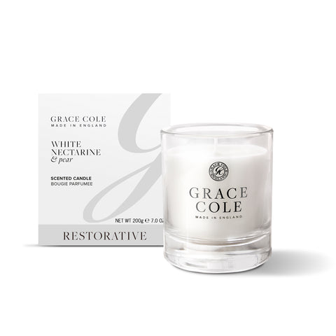 Grace Cole White Nectarine & Pear Fragrant Candle Candles