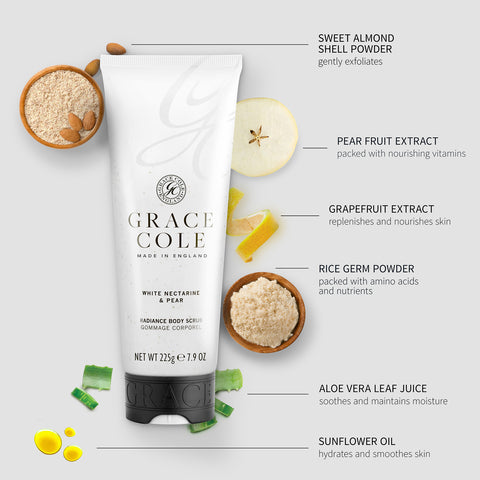 Grace Cole White Nectarine & Pear Radiance Body Scrub Body Scrubs