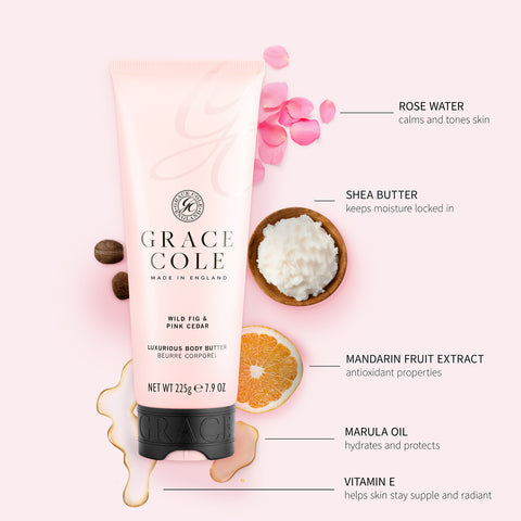 Grace Cole Wild Fig & Pink Cedar Luxurious Body Butter Body Butter