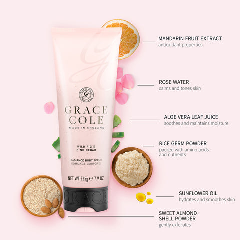 Grace Cole Wild Fig & Pink Cedar Radiance Body Scrub Body Scrubs